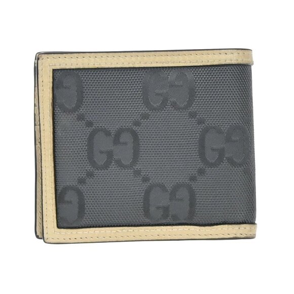 GUCCI GG Pattern Off The Grid Compact Wallet Canvas Leather Beige Gray 09EG261 - Picture 3 of 16